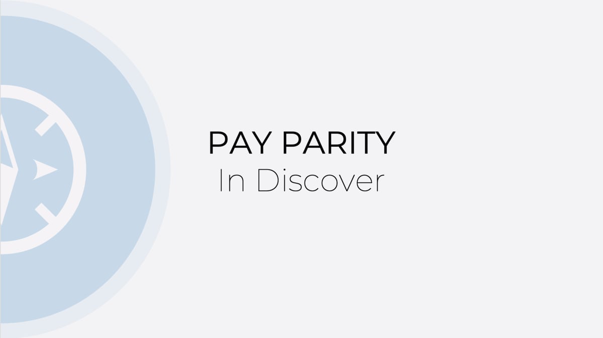 Pay Parity In Discover