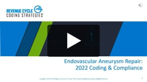 2022 Endovascular Aneurysm Repair