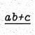 ab+c