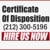 Certificate Of Disposition