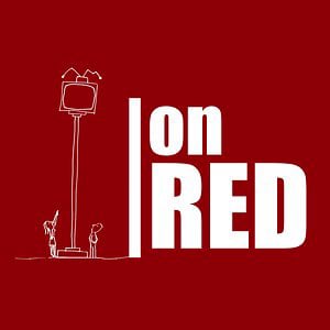 Profile picture for on red