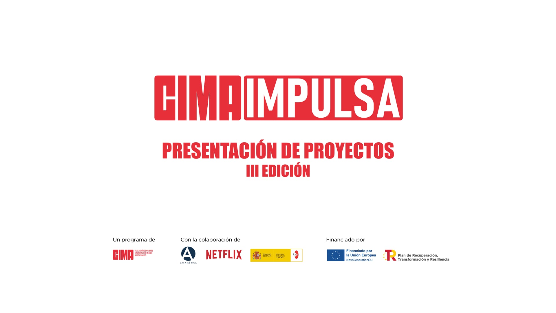 PRESENTACIÓN DE PROYECTOS III edición Cima Impulsa