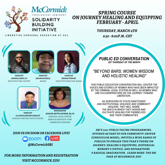 Public Education Conversations: Beyond Bars: Women, Wisdom & Healing