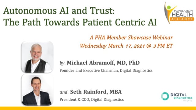 Autonomous AI and Trust: The Path Towards Patient Centric AI