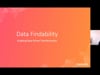Data Findability - Webinar April 2021