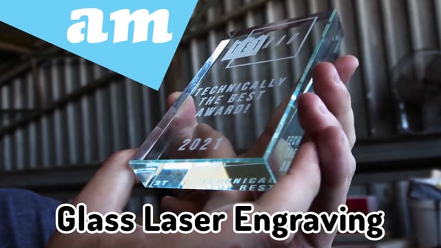 Glass Laser Engraving for Crystal Award Trophy on TruCUT Lite 80W Desktop Laser Machine LC-6040L/80
