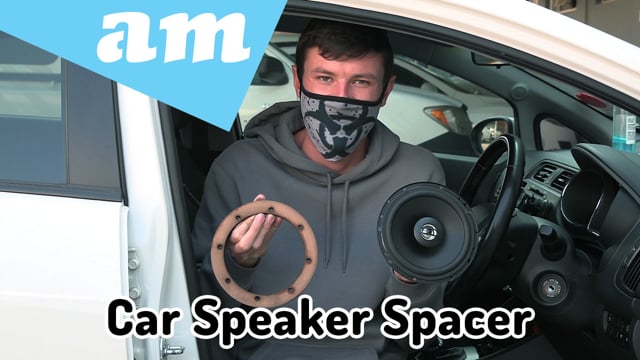 Car Door Speaker Mounting Spacer Made from Sketch Template and Cut on TruCUT Laser Cutting Machine
