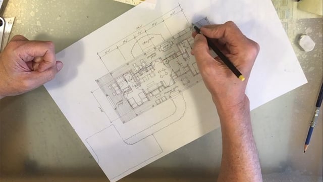 Guest House Floor Plan Schematic Design