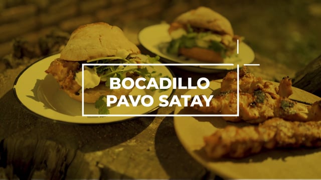 Bocadillo de pavo satay - Los picnics de Amanda