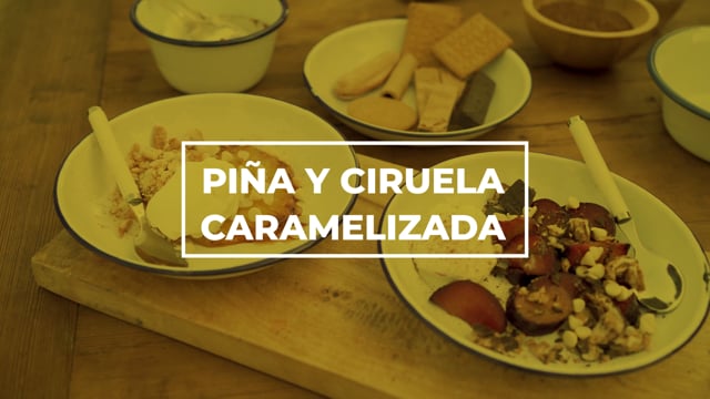 Piña y ciruela caramelizada - Los picnics de Amanda