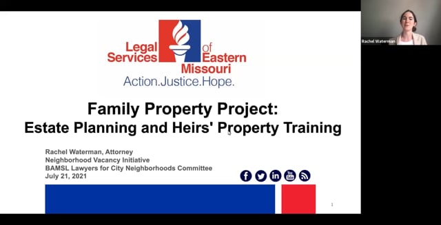 Estate Planning and Heirs Property Basics (July 21, 2021)