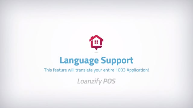 Loanzify Point of Sale - Language Support