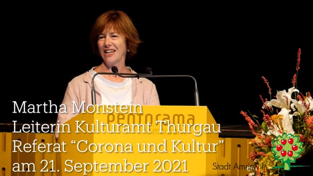 Netzwerkabend: Referat von Martha Monstein zu Kultur und Corona