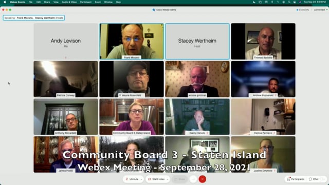 Community Board 3, Staten Island, NY - General Board Meeting - Sept 28, 2021