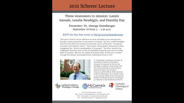 2021 Scherer Lecture