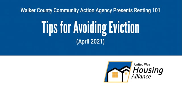 Walker County Community Action Agency Presents Renting 101