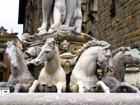 ネプチューンの噴水 シニョリーア広場、彫刻、4K