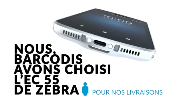 L'EC 55 de Zébra pour les livraisons Barcodis