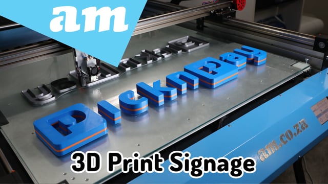 70x13cm Wall Mount 3D Print Logo with Face, 3 Hours Printing Time on PrintUP Channel Letter Printer