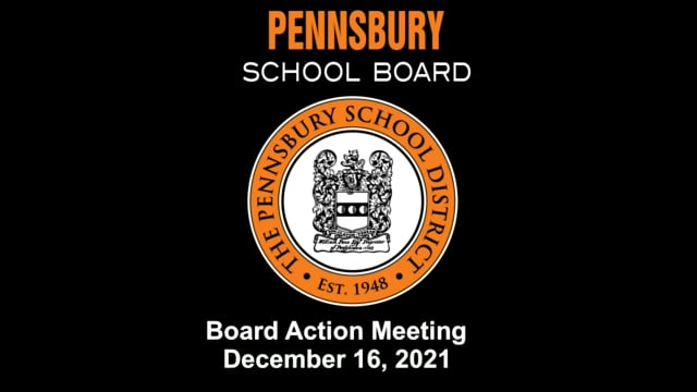 Pennsbury School Board Meeting for December 16, 2021
