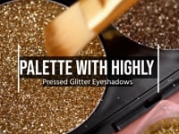 Palette with Highly Pressed Glitter Eyeshadows