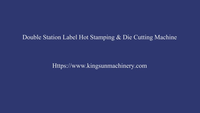 Two Station Hot Stamping and Die Cutting Machine