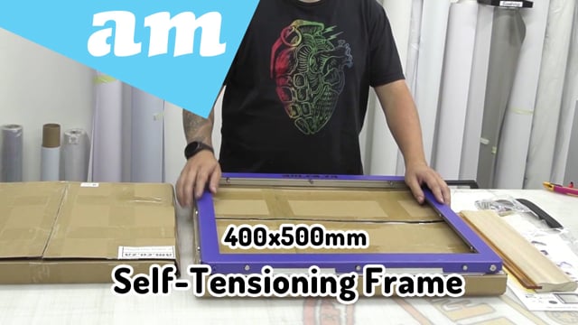 400x500 Bigger Size Self-Tensioning Screenprinting Frame Now Available with Free Mesh and Squeegee