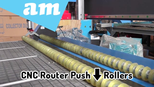 Push-Down Rollers with Pneumatic Lifts for CNC Router to Hold Down Board Cutting for Vacuum Table
