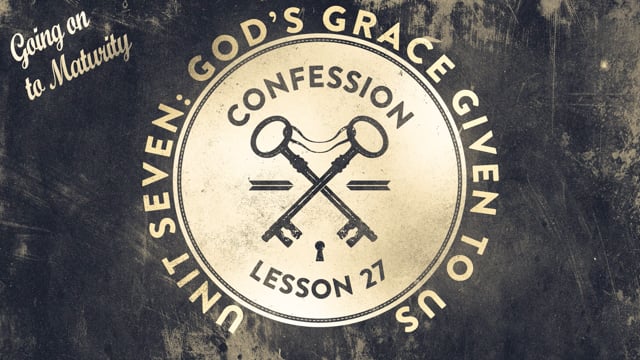 Lesson 27 - Confession
