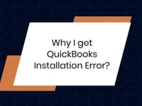 What to do if found Installation Error in QuickBooks?
