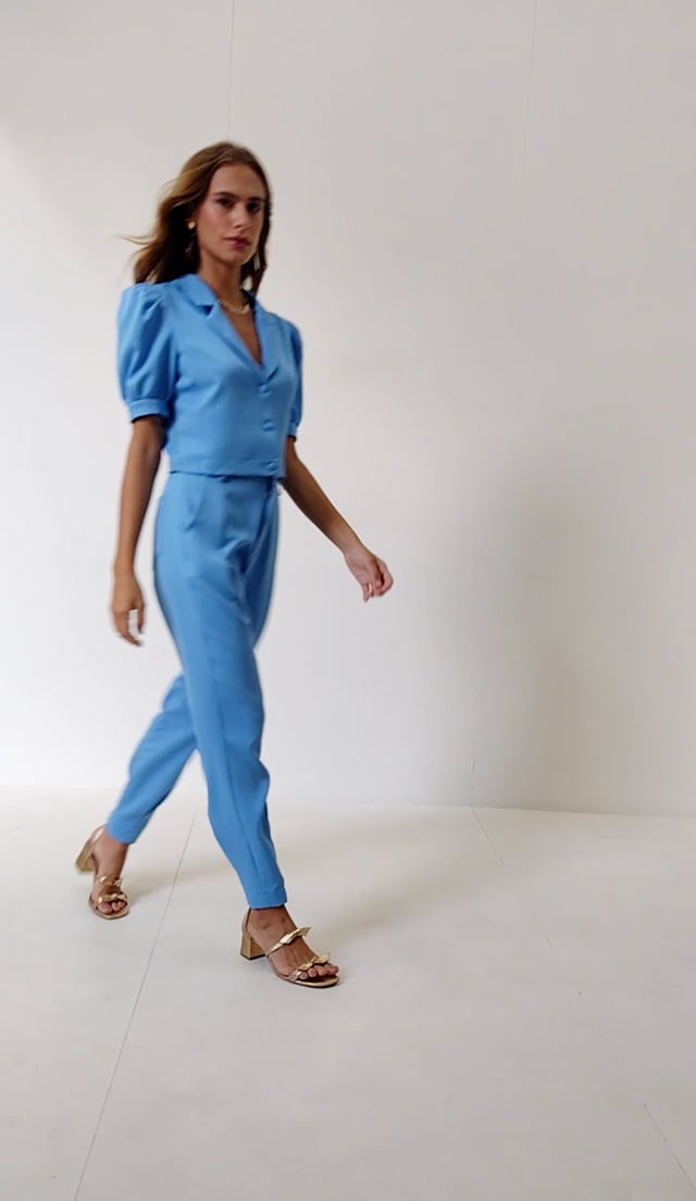 CONJUNTO ALFAIATARIA BENÊ AZUL