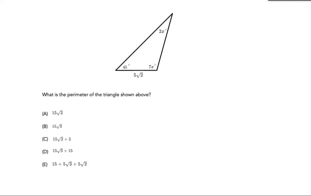 High difficulty geometry problem (GMAT or GRE)