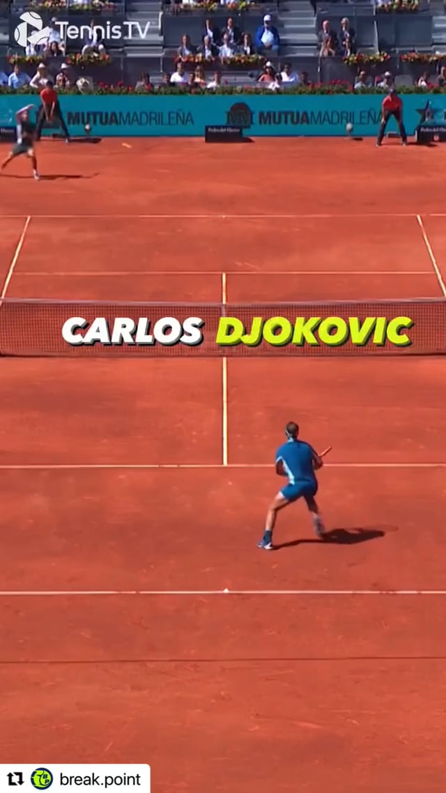 Carlos is making from his tennis poetry