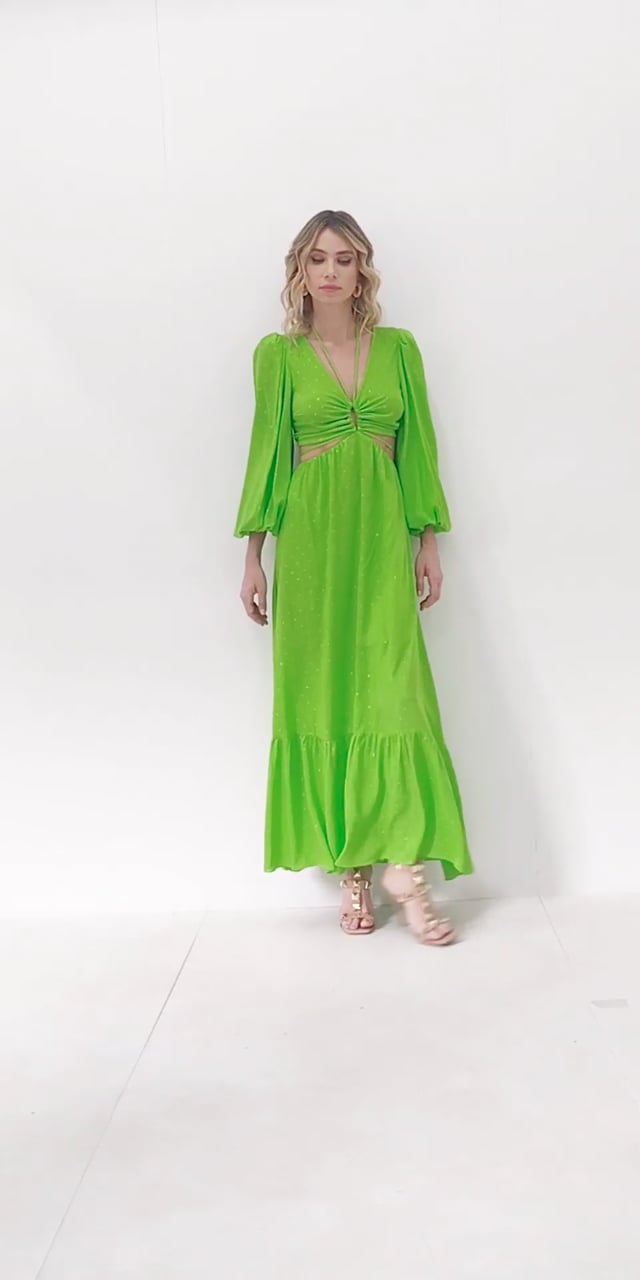 VESTIDO LONGO VICKY VERDE