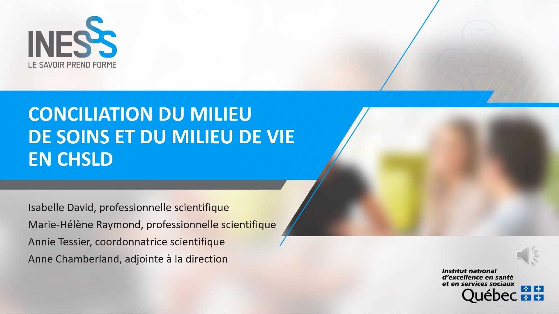 Pr Sentation Conciliation Du Milieu De Soins Et Du Milieu De Vie En