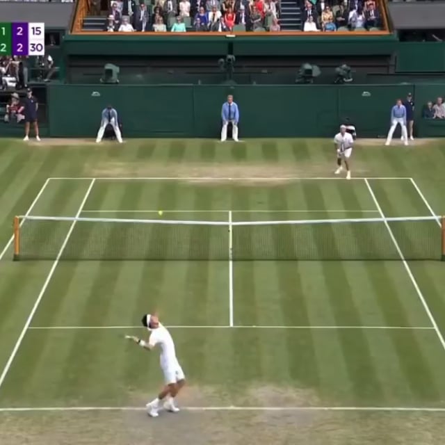 Federer brilliant point