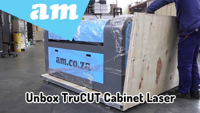 Unbox New TruCUT Cabinet CO2 Laser Machine, Assemble Steps and RDWorks Controller Training Videos