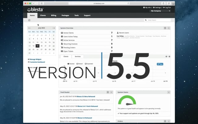 Blesta 5.5 Released