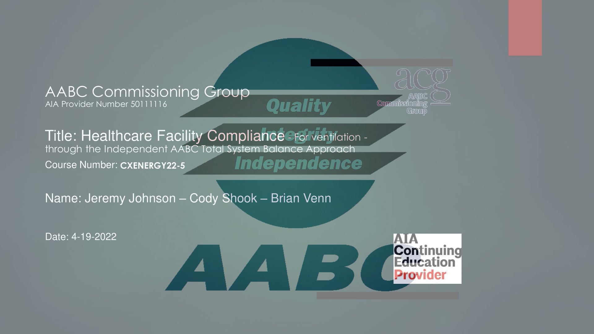 Healthcare Facility Compliance Best Practices For An Independent Aabc