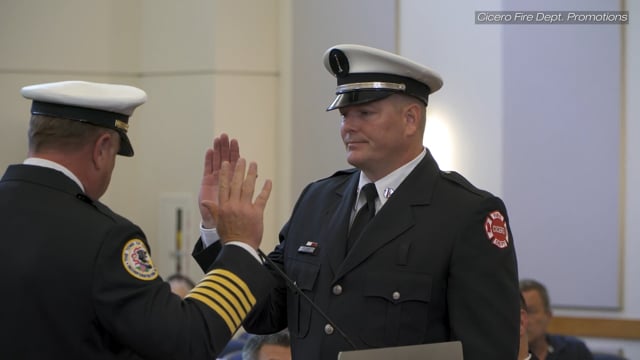 Cicero Fire Dept Promotions