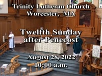 TLC Worship Service 8/28/2022  10:00 AM
