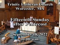 TLC Worship Service 9/18/2022  10:00 AM