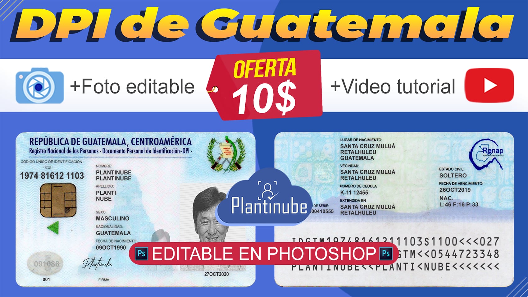 Plantilla De Dpi Guatemala