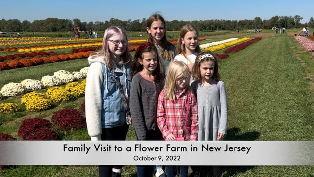 A Family Visit to a Flower Farm in New Jersey - October 2022 in 4K