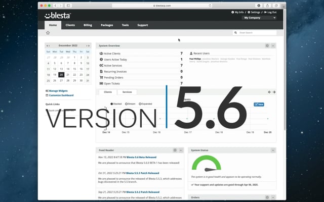 Blesta 5.6 Released
