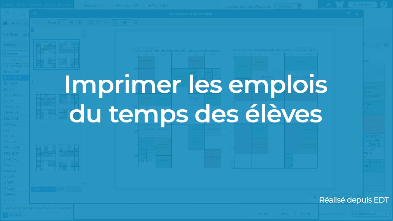 Edt La R F Rence Des Logiciels D Emploi Du Temps Imprimer Les