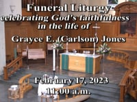 Funeral Service for Grayce E. Jones  2/17/2023 11:00 AM