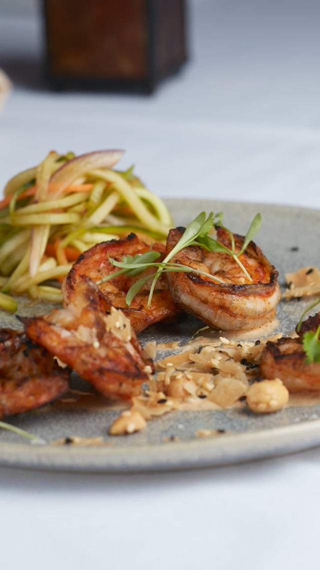 Seviche A Latin Restaurant - Instagram reel - Grilled shrimp
