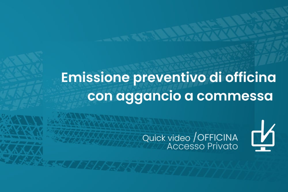 Academy Emissione Preventivo Di Officina Con Aggancio A Commessa On Vimeo