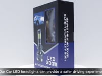 Video LED žárovky H4 pro auta N9 Headlight 300W - 2ks